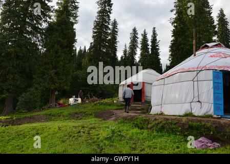 China. 13th Sep, 2016. Xinjiang, CHINA-July 10 2016:?(EDITORIAL?USE?ONLY.?CHINA?OUT) .The Nalati Grassland, located in Xinyuan county of the Ili Kazakh Autonomous Prefecture in northwest ChinaÂ¡Â¯s Xinjiang Uyghur Autonomous Region, is one of the four largest grassland in the world. It is a breathtakingly beautiful spot. © SIPA Asia/ZUMA Wire/Alamy Live News Stock Photo