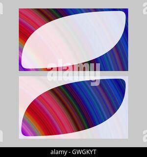 Colorful abstract business card template design Stock Vector