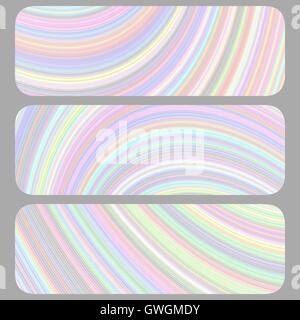 Set of light colored banner backgrounds Stock Vector