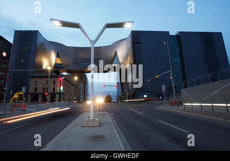 The new Calgary Music Centre designed by architect Brad Cloepfil in Calgary, Alberta. Stock Photo