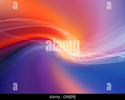 Conceptual Fractal Waves Stock Photo