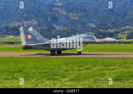 Polish Mikoyan Gurevich MiG-29A at Airpower in Zeltweg, Austria Stock Photo