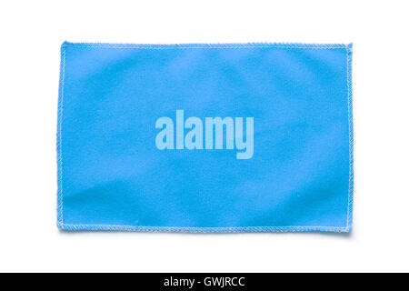 Glasses microfiber cloth on the white background Stock Photo