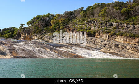 Pedernales River in Pedernales Falls State Park in Texas hill country Stock Photo