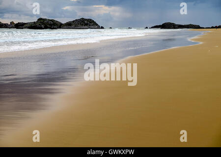 Trengandin beach in Noja, Cantabria, Spain Stock Photo