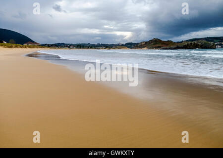 Trengandin beach in Noja, Cantabria, Spain Stock Photo