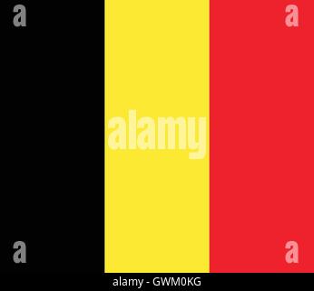 Belgium flag. Official colors and proportion, accurate vector illustration. Stock Vector