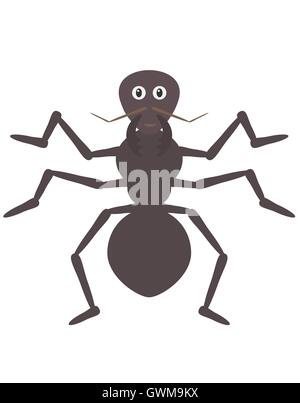 Funny ant character Stock Vector