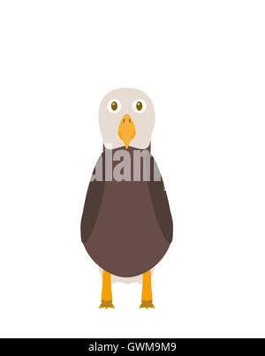 Funny eagle character Stock Vector
