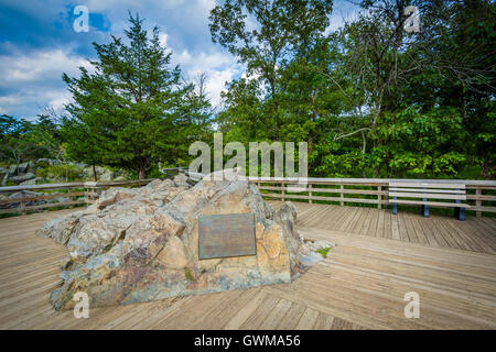 Overlook of Great Falls at Olmsted Island at Chesapeake & Ohio Canal National Historical Park, Maryland. Stock Photo