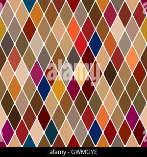 Harlequine baroque bright seamless pattern background vector illustration. Stock Vector