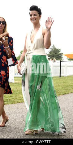 9th Annual Veuve Clicquot Polo Match  Featuring: Jaimie Alexander Where: Jersey City, New Jersey, United States When: 04 Jun 2016 Stock Photo