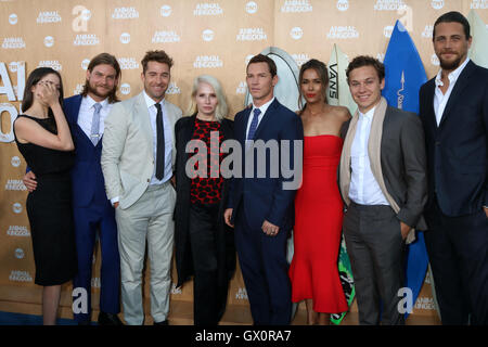 Premiere of TNT's 'Animal Kingdom' at The Rose Room - Arrivals  Featuring: Actress Molly Gordon, actor Jake Weary, actor Scott Speedman, actress Ellen Barkin, actor Shawn Hatosy, actress Daniella Alonso, actor Finn Cole and actor Ben Robson Where: Los Ang Stock Photo