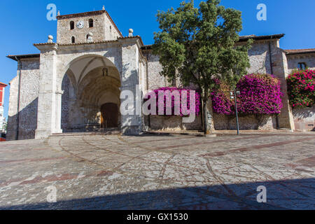 Llanes, asturias - Basilica de Santa Maria Stock Photo