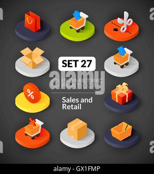 Flat icons set 27 Stock Vector Image & Art - Alamy