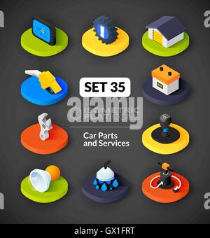 Isometric car icons Stock Vector Image & Art - Alamy