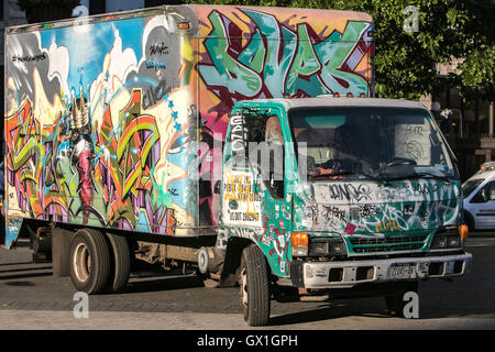 A painted truck Stock Photo