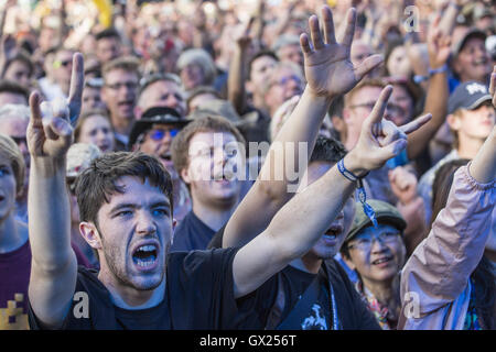 Iggy Pop performs at the Isle of White Festival  Featuring: Guest Where: Isle Of Wight, United Kingdom When: 11 Jun 2016 Stock Photo