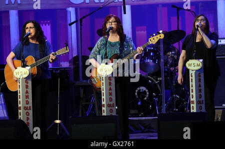 Grand Ole Opry at The Ryman  Featuring: The Whites Where: Nashville, Tennessee, United States When: 12 Jun 2016 Stock Photo