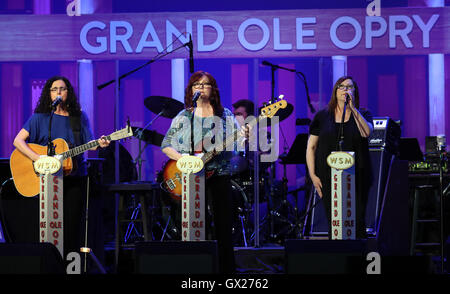 Grand Ole Opry at The Ryman  Featuring: The Whites Where: Nashville, Tennessee, United States When: 12 Jun 2016 Stock Photo