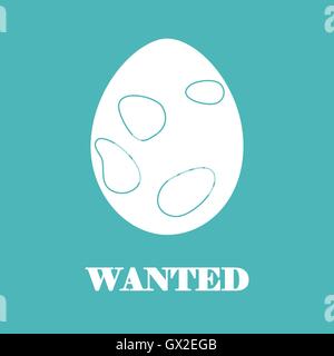 Cute picture with egg pokemon made in line style on colored  background. Vector illustration. Stock Vector