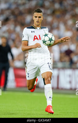 London, UK. 14th Sep, 2016. Erik Lamela (Tottenham) Football/Soccer : Erik Lamela of Tottenham Hotspur during the UEFA Champions League Group Stage match between Tottenham Hotspur and AS Monaco at Wembley Stadium in London, England . Credit:  AFLO/Alamy Live News Stock Photo