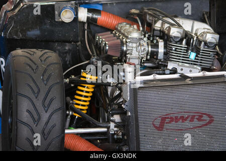 Sydney, Australia. 16th Sep, 2016. Practice session day at Sydney Motorsport Park ahead of the New South Wales Motor Race Championship Round 7 taking place on the 17th and 18th of September. This NSW Motor Race Championship round will feature categories such as HQ Holdens, Sports Sedans, Formula Vee, Supersports, Aussie Racing Cars, Formula Cars, Improved Production and Superkarts. Credit:  mjmediabox/Alamy Live News Stock Photo