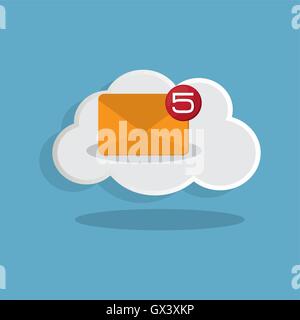 mail messaging  related icons Stock Vector