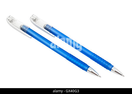 two pens on a white background Stock Photo