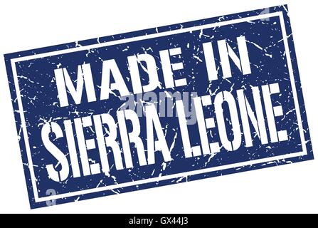 made in Sierra Leone stamp Stock Vector