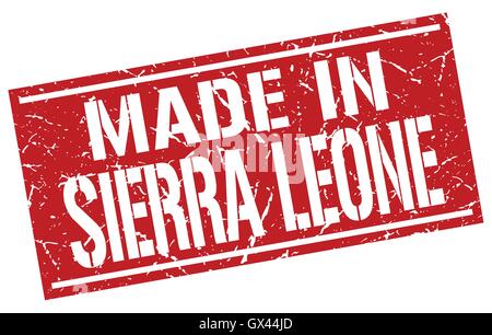 made in Sierra Leone stamp Stock Vector