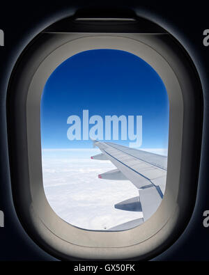 Airplane Window Stock Photo
