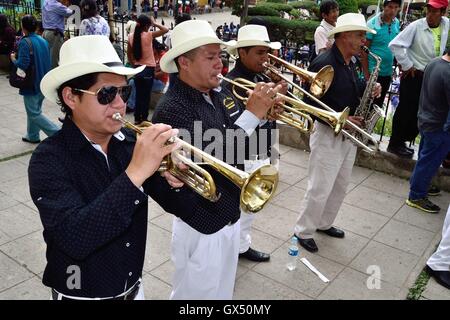 Procession - Fiestas de la Virgen del Carmen in HUANCABAMBA.. Department  of Piura .PERU Stock Photo