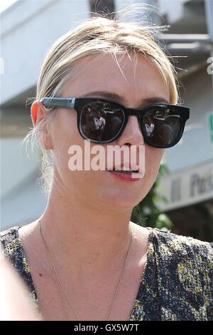 Maria Sharapova leaves 'Il Pastaio' in Beverly Hills  Featuring: Maria Sharapova Where: Los Angeles, California, United States When: 22 Jun 2016 Stock Photo