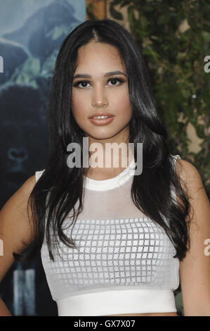 Film Premiere of The Legend of Tarzan  Featuring: Emily Tosta Where: Los Angeles, California, United States When: 28 Jun 2016 Stock Photo