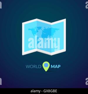world map pin location icon Stock Vector Image & Art - Alamy