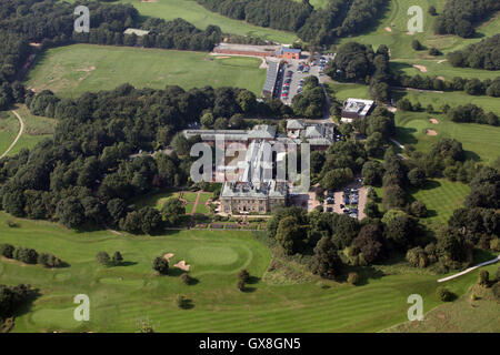 aerial view of Oulton Hall de Vere Hotel and Golf Course, Leeds 26, West Yorkshire, UK Stock Photo