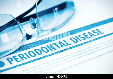 Periodontal Disease. Medicine. 3D Illustration. Stock Photo