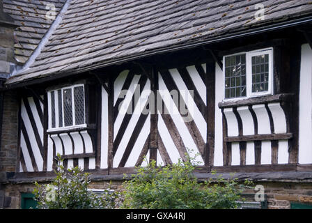 Sheffield, UK 03 May 2014: The Bishops' House in Meersbrook Park is the best surviving Tudor timber framed cottage in Sheffield Stock Photo