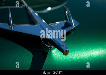 Chrome Plane Hood Ornament Stock Photo