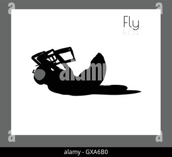 EPS 10 vector illustration of fly on white background Stock Vector