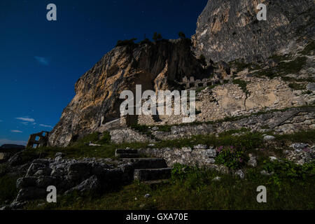 Italian stations of the Great War - Location Ospedaletti - Falzarego - Dolomiti Stock Photo