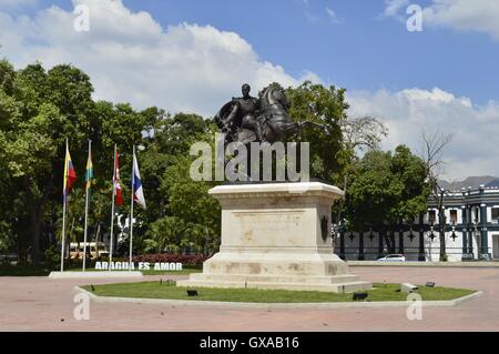 Simon Bolivar Square, in Maracay, Venezuela. Stock Photo