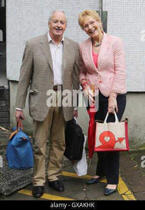 Christine and Neil Hamilton outside ITV Studios  Featuring: Christine Hamilton, Neil Hamilton Where: London, United Kingdom When: 01 Jul 2016 Stock Photo