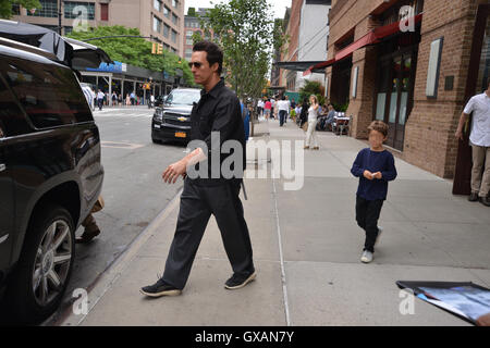 Matthew McConaughey and family out and about in New York  Where: New York, New York, United States When: 01 Jul 2016 Stock Photo