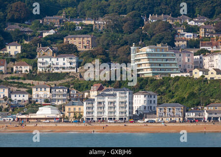 Ventnor, Isle of Wight, Hampshire UK seen from the sea in September Stock Photo