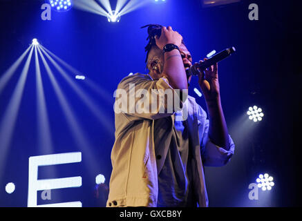 MNEK (real name Uzoechi Emenike) performs live at G-A-Y. The British singer and songwriter performed a number of tracks and mash-ups before heading up to the RnB room in the club to dance the night away before an early morning appearance on C4's Sunday Br Stock Photo