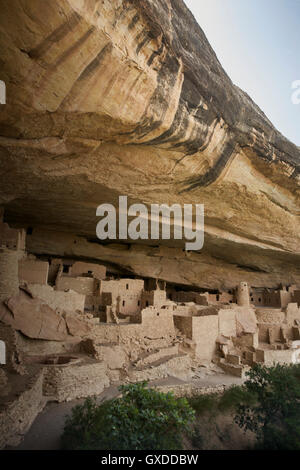 Native indian rock buildings, Mesa Verde National Park, Colorado, USA Stock Photo