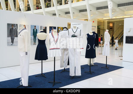 Locoste Exhibit at Westfield World Trade Center, Lower Manhattan, NYC,  USA Stock Photo