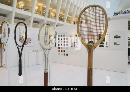 Locoste Exhibit at Westfield World Trade Center, Lower Manhattan, NYC,  USA Stock Photo